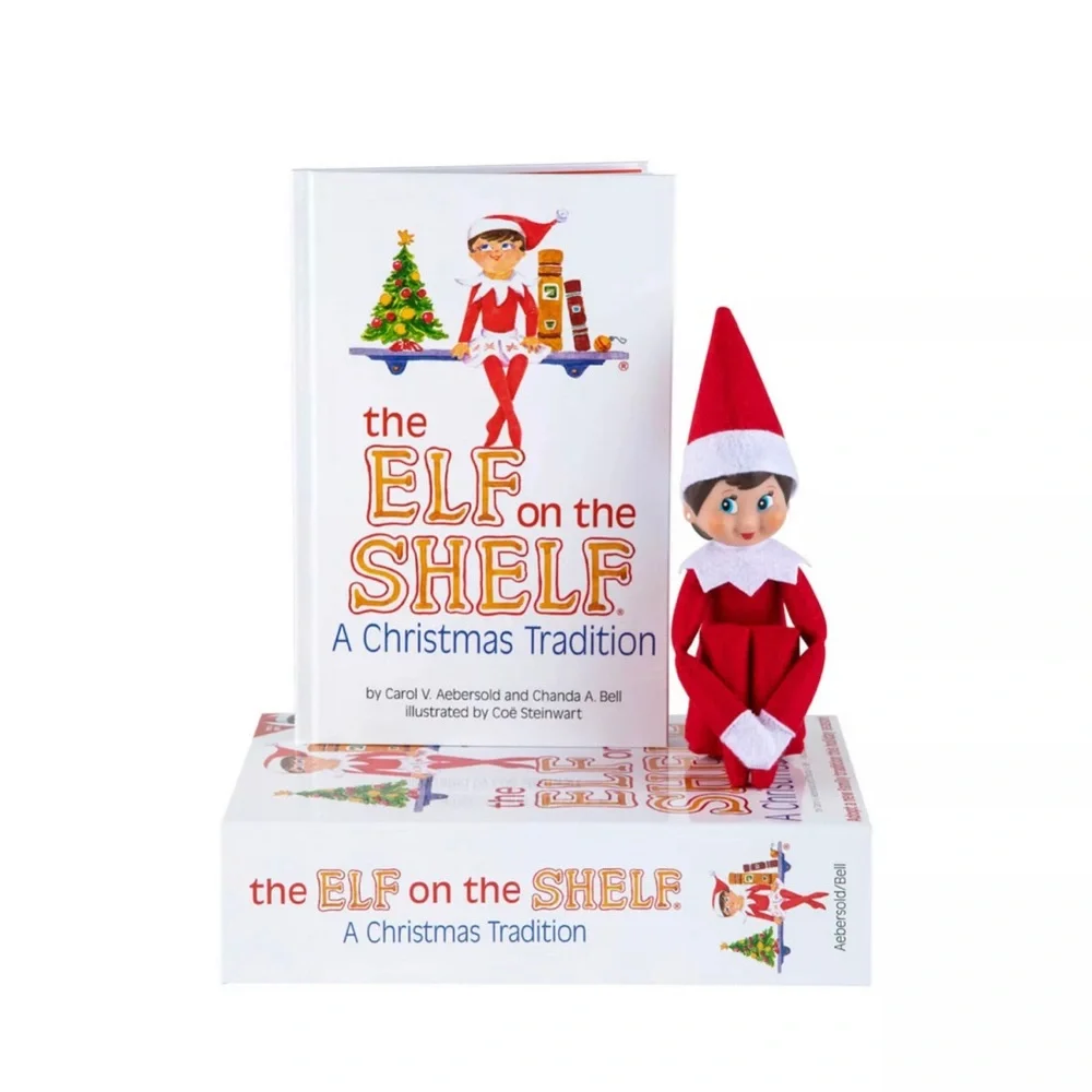 The Elf on the Shelf A Christmas Tradition in the box with Book and DVD